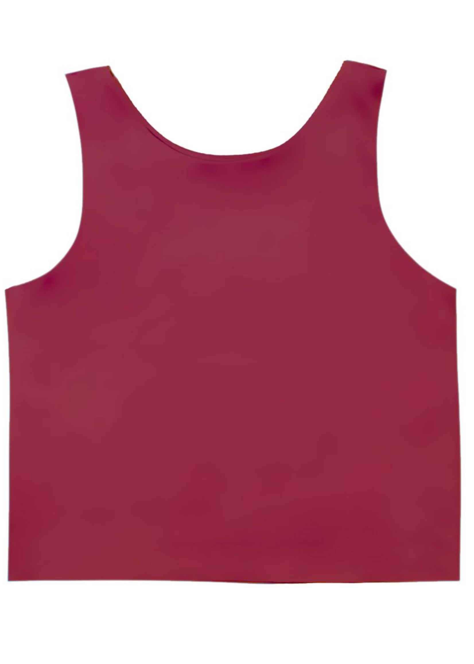 Belle Cher Maroon Razorback Top