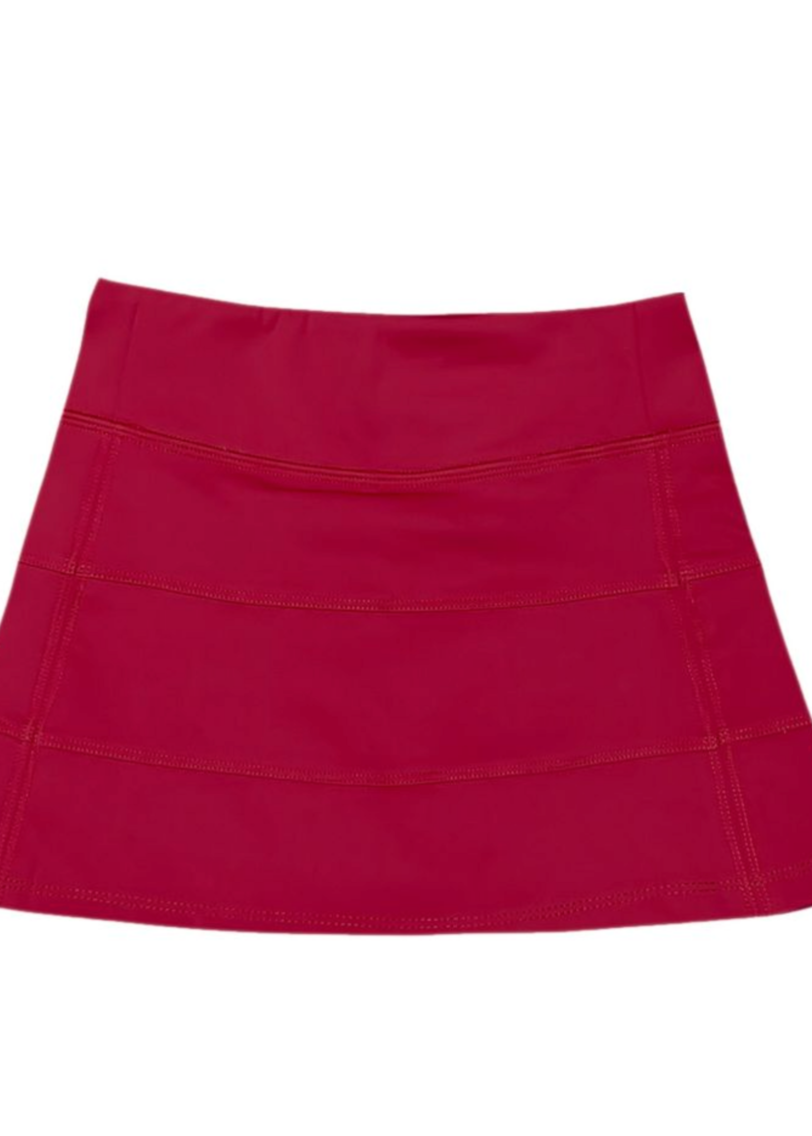 Belle Cher Maroon Tennis Skort