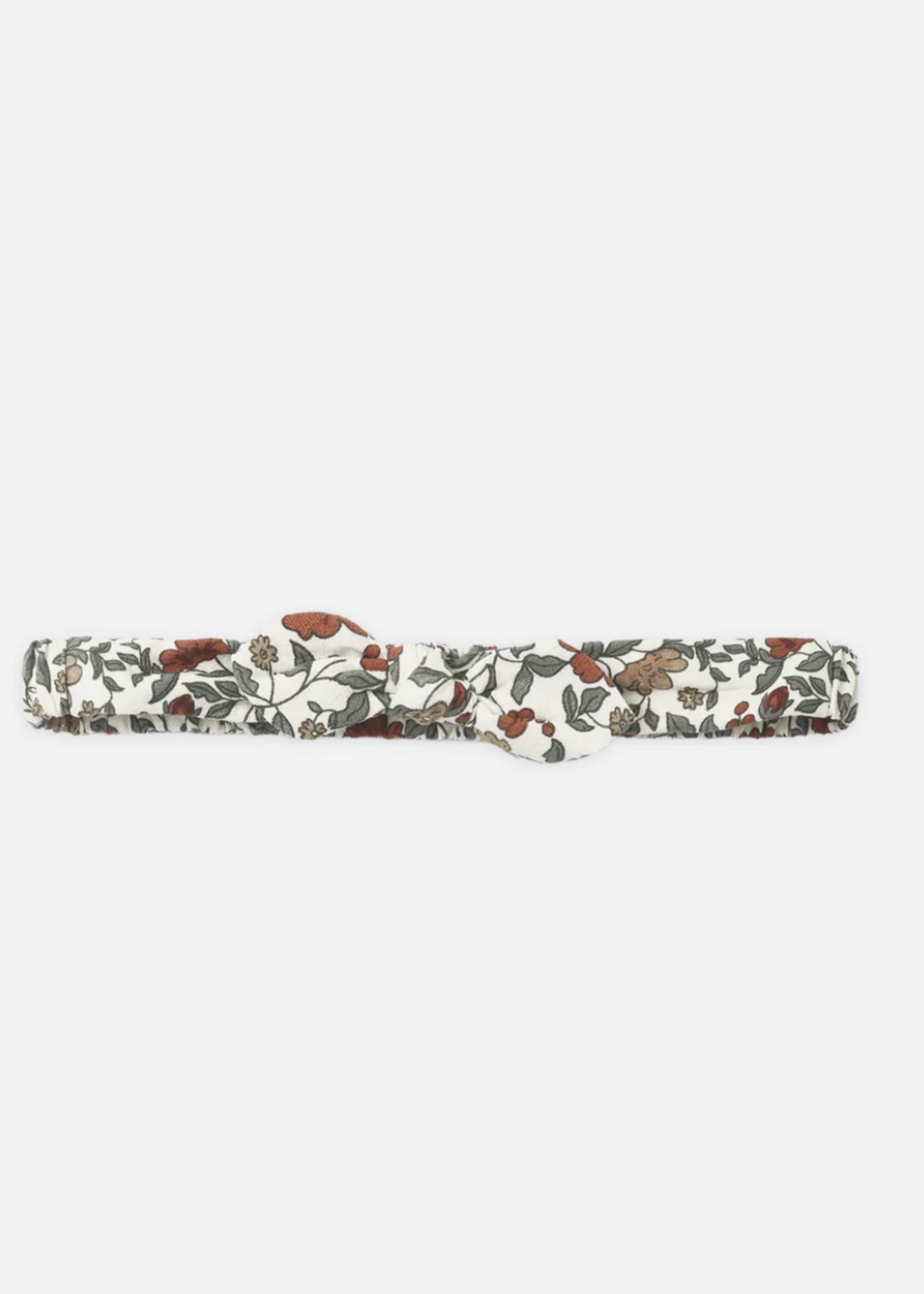 Rylee + Cru LLC BABY BOW HEADBAND HOLIDAY FLORAL NATURAL