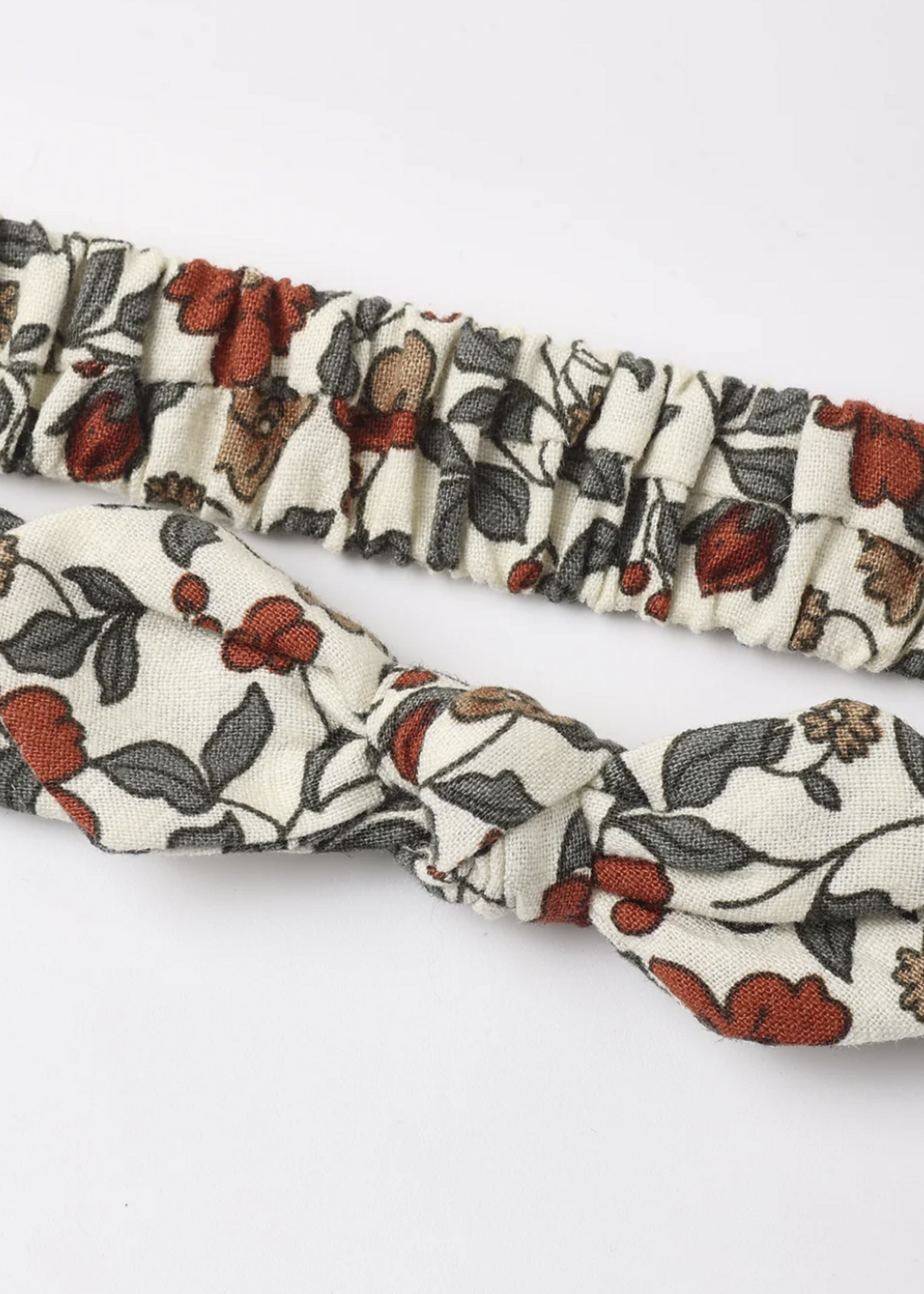 Rylee + Cru LLC BABY BOW HEADBAND HOLIDAY FLORAL NATURAL