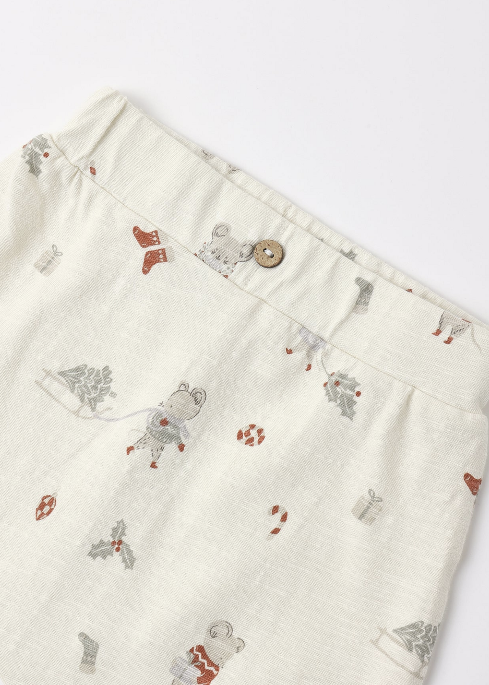 Rylee + Cru LLC L/S TEE + PANT SET HOLIDAY MOUSE