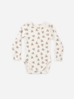 Rylee + Cru LLC SMYTH BODYSUIT RUBY BLOOM NATURAL