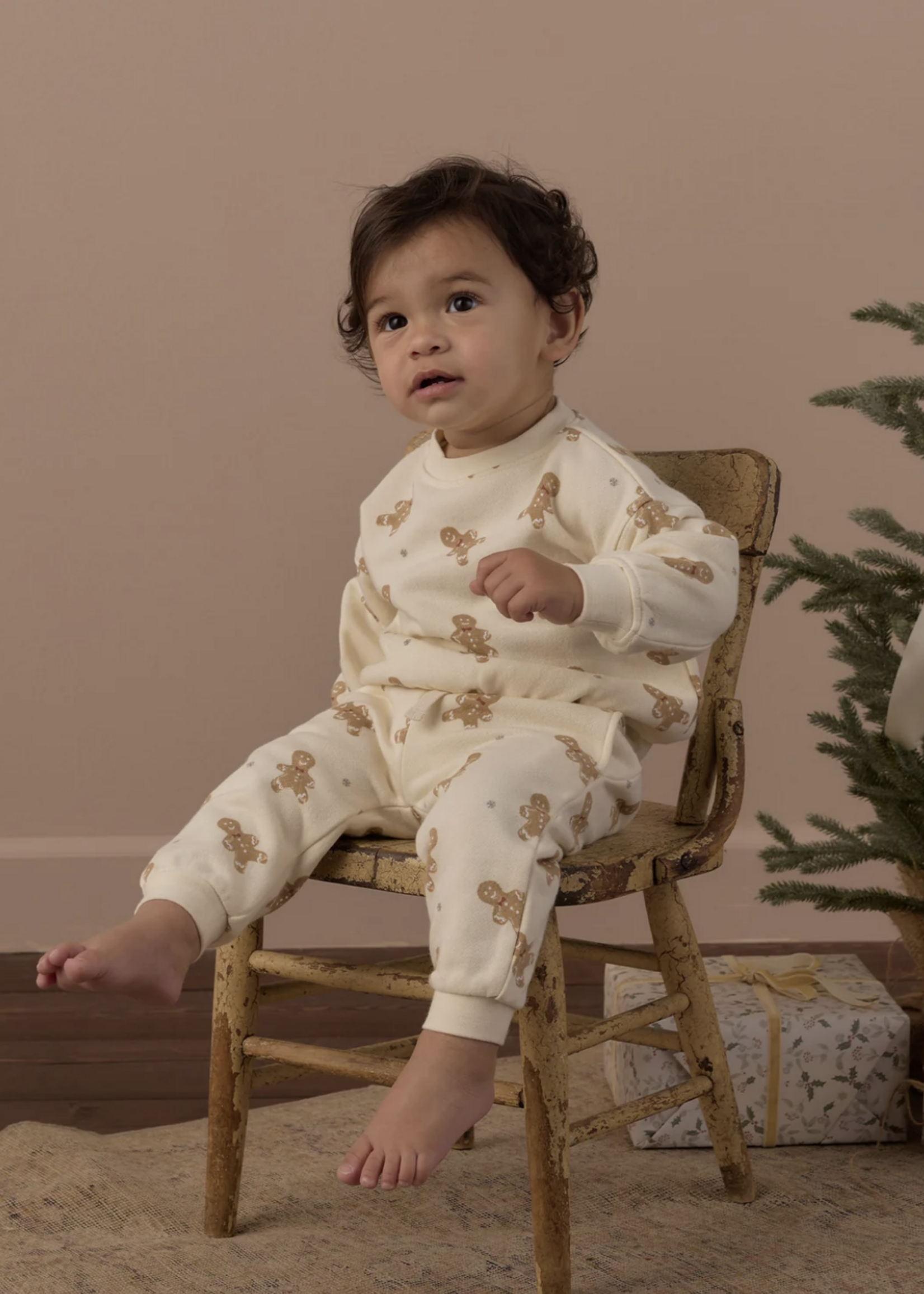 Rylee + Cru LLC RELAXED SWEATSHIRT GINGERBREAD