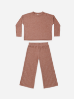 Rylee + Cru LLC COZY RIB KNIT SET RUBY