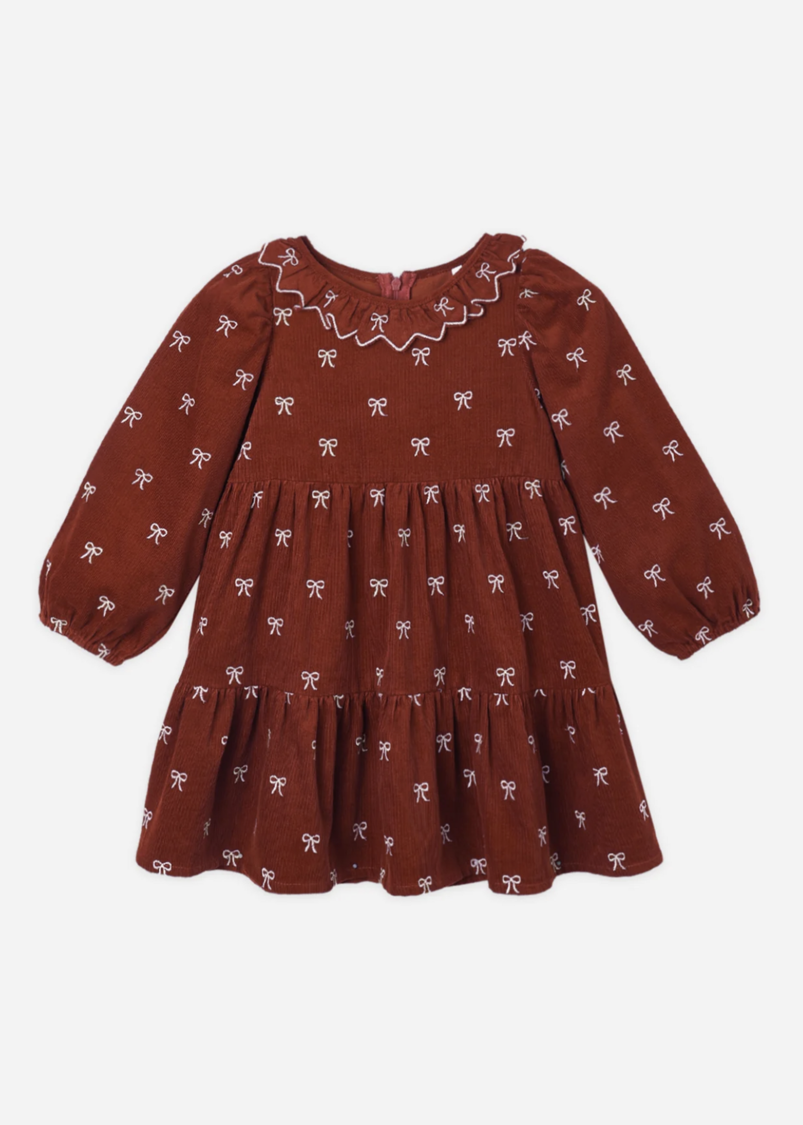 Rylee + Cru LLC FRAN DRESS BOWS RUBY
