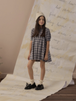 Rylee + Cru LLC JOLENE DRESS WINTER PLAID SLATE
