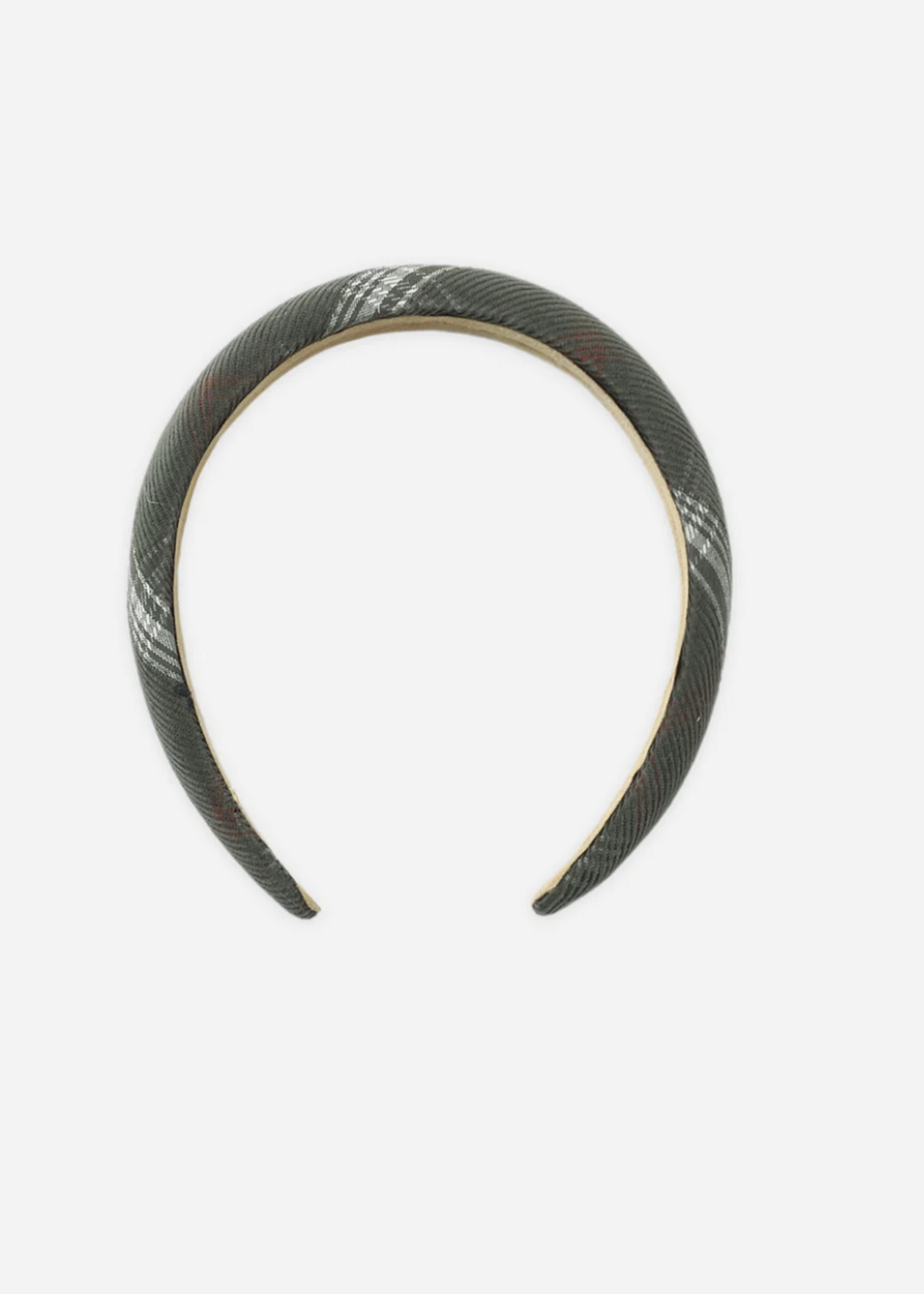 Rylee + Cru LLC PADDED HEADBAND HOLIDAY PLAID EVERGREEN