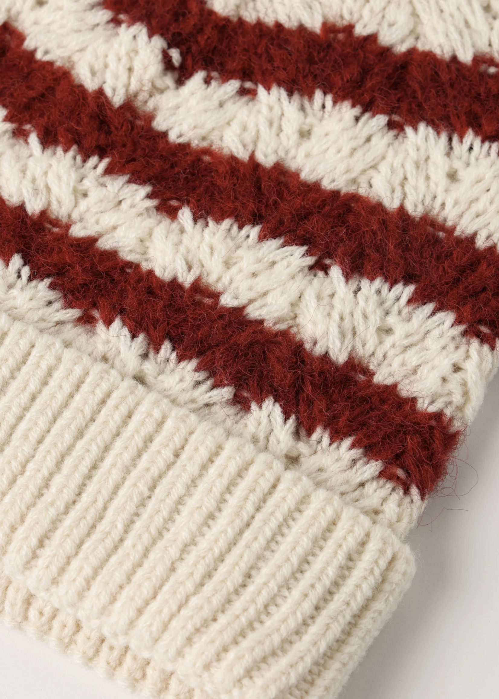 Rylee + Cru LLC BEANIE RUBY STRIPE