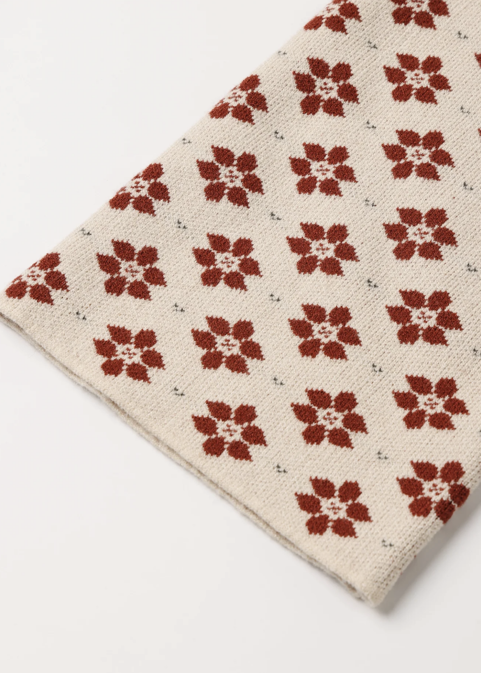 Rylee + Cru LLC JACQUARD KNIT SET POINSETTIA ANTIQUE