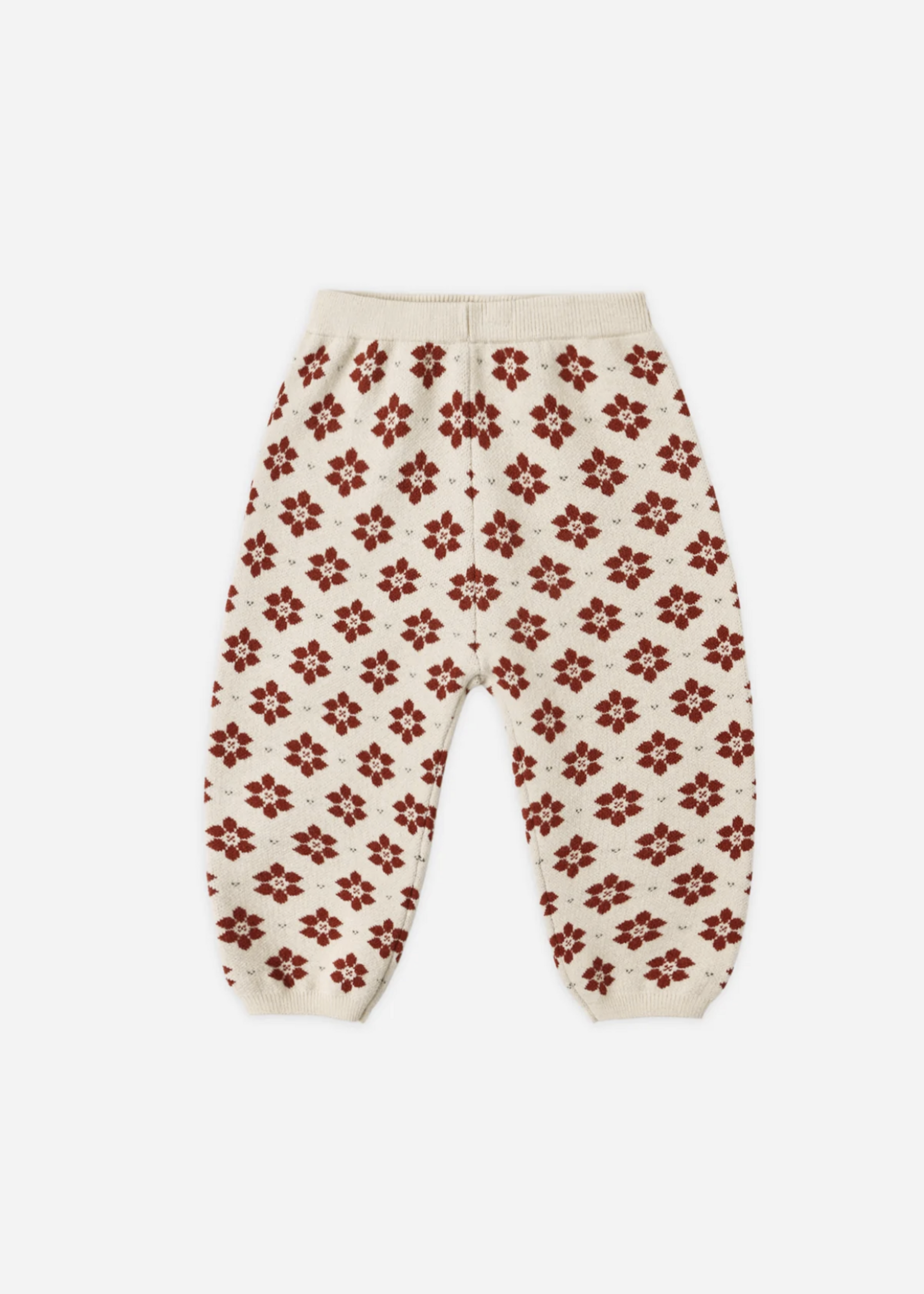 Rylee + Cru LLC KNIT PANT POINSETTIA
