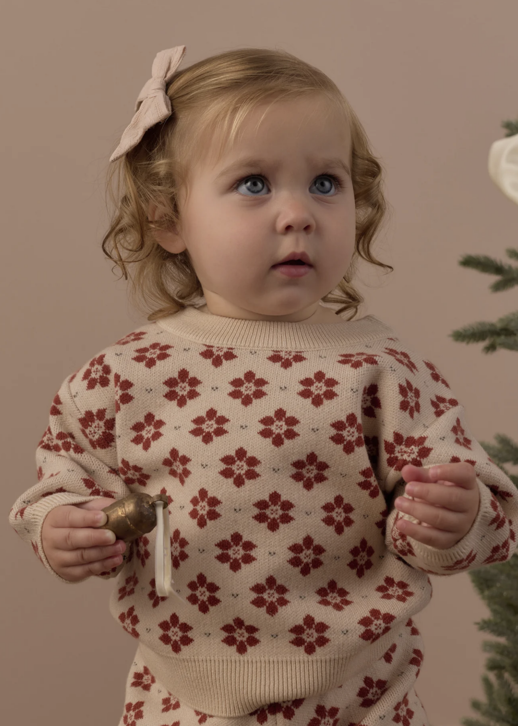 Rylee + Cru LLC SHILOH SWEATER POINSETTIA