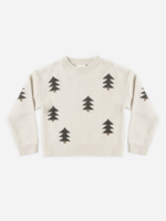 Rylee + Cru LLC ASPEN SWEATER TREE JACQUARD