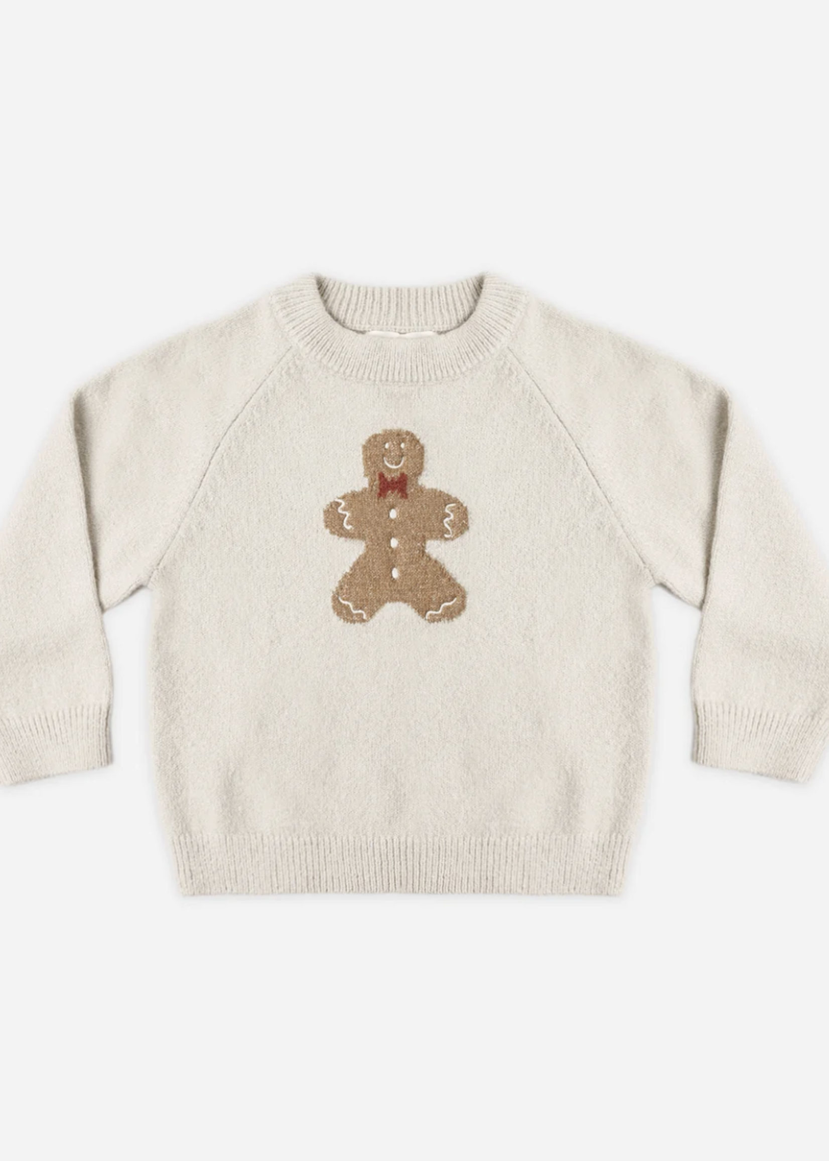 Rylee + Cru LLC RELAXED RAGLAN SWEATER GINGERBREAD MAN