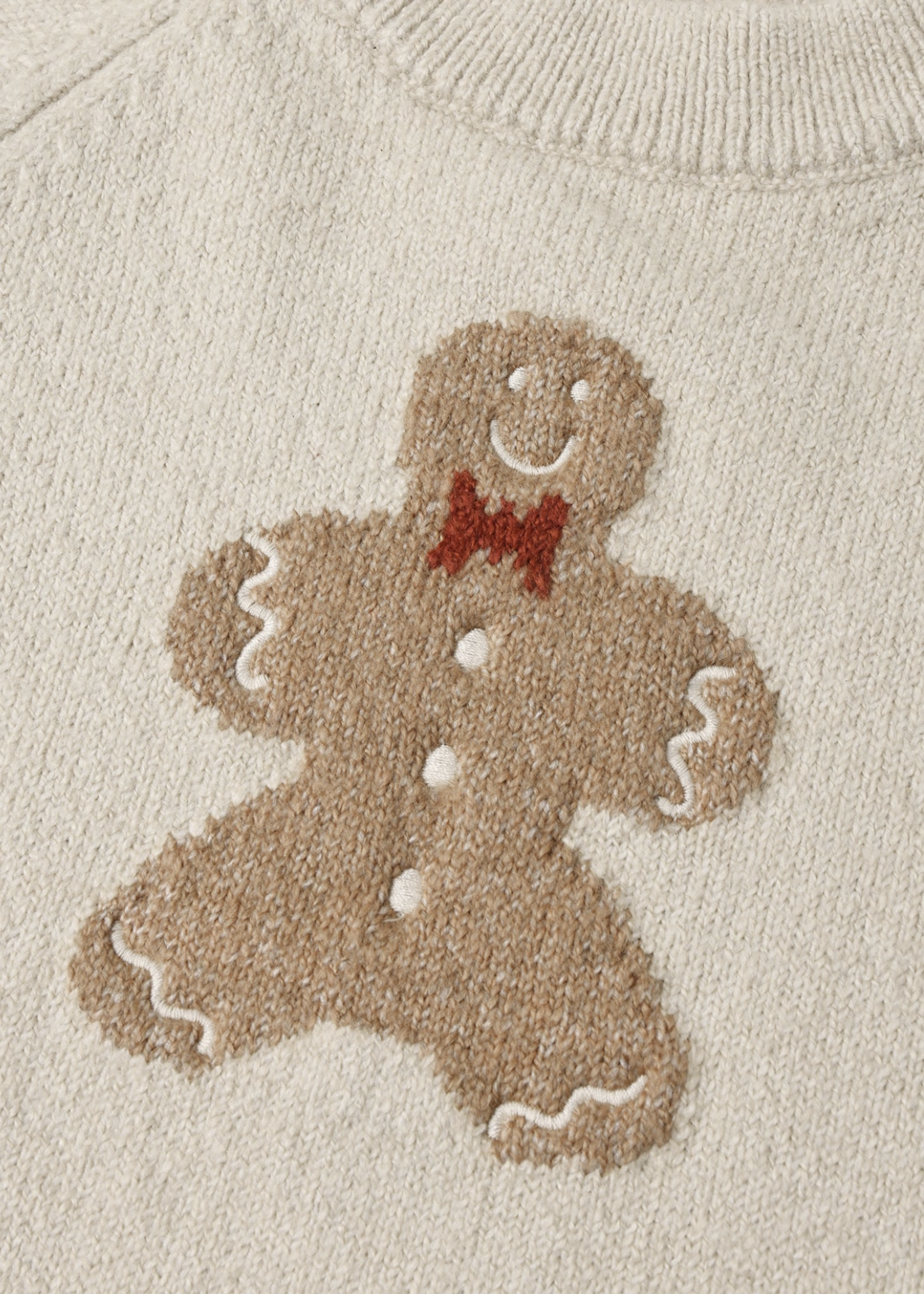 Rylee + Cru LLC RELAXED RAGLAN SWEATER GINGERBREAD MAN