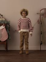 Rylee + Cru LLC ASPEN SWEATER RUBY STRIPE