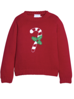 Little English Intarsia Sweater - Candy Cane