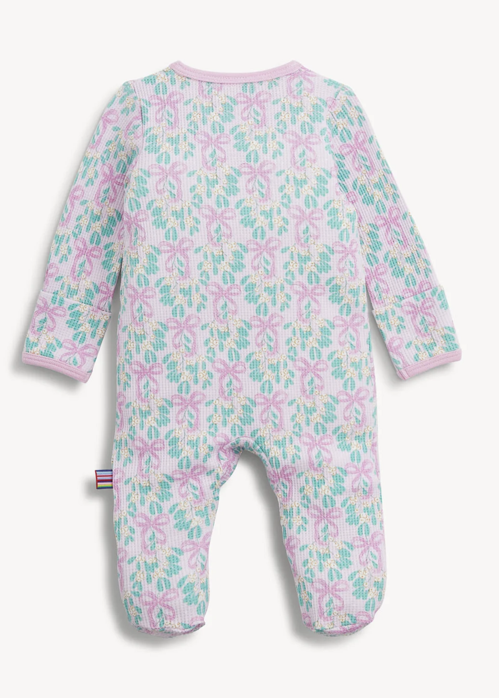 Magnetic Me MISTLE BOW WAFFLE FOOTIE