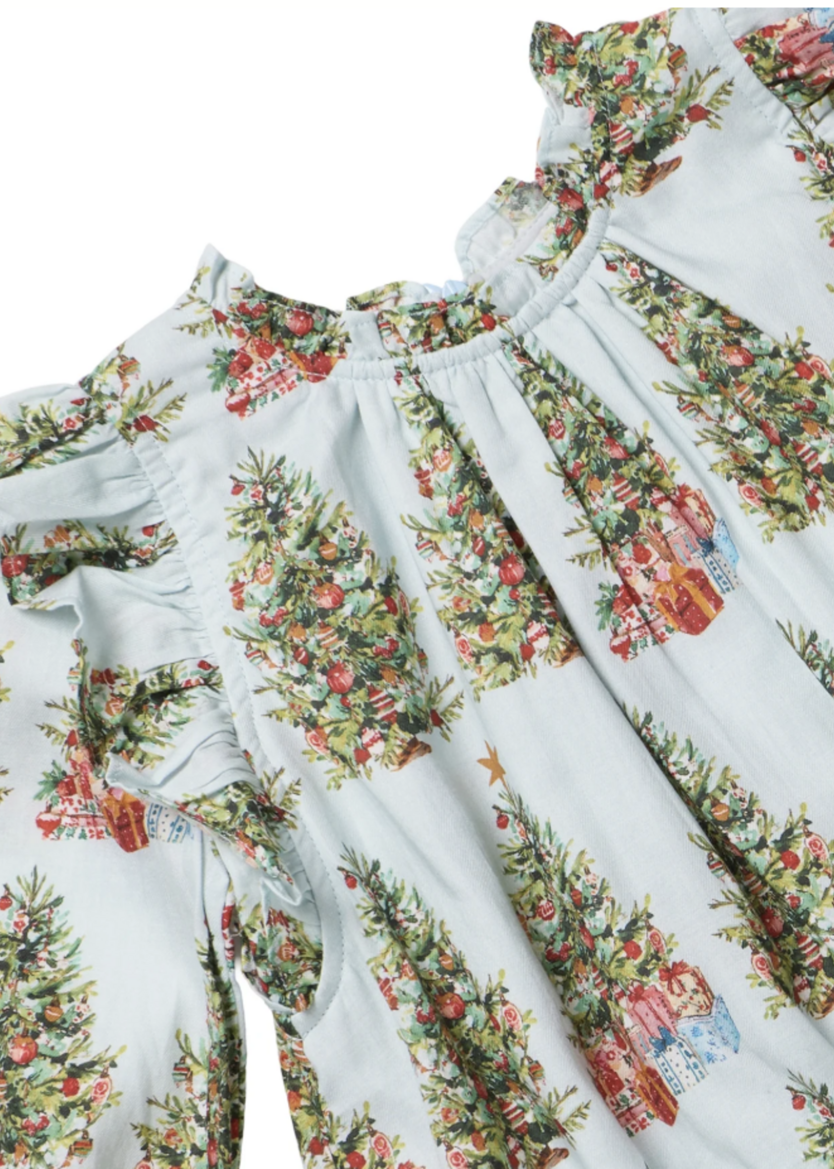 Pink Chicken girls harper dress - trees and presents