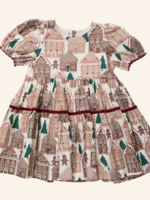Pink Chicken girls eliza dress - gingerbread houses