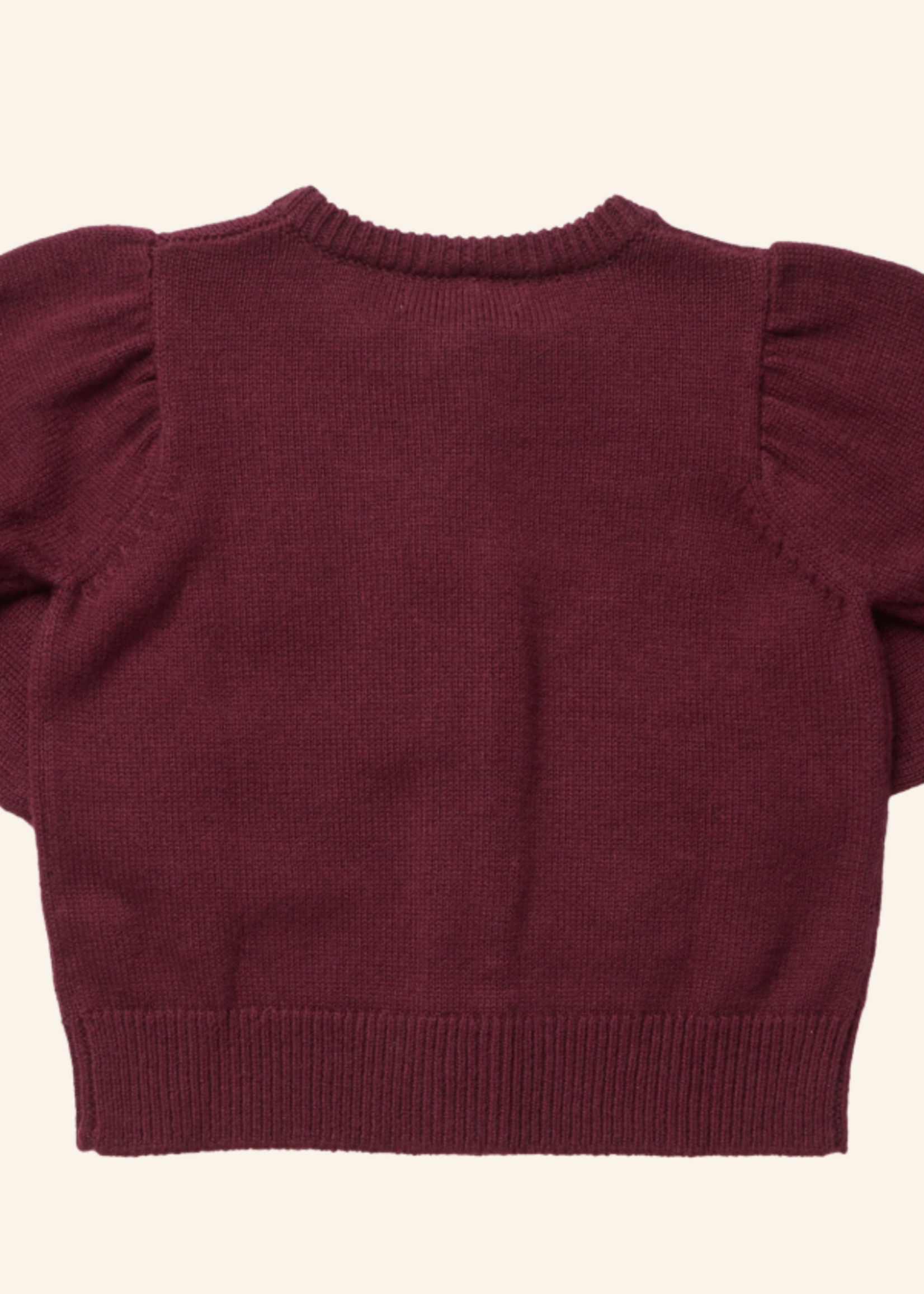 Pink Chicken girls constance sweater - holiday patches