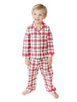 Angel Dear Holiday Plaid Kids Long Sleeve Coat Style w/Pant