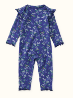 Tea Collection RUFFLE SHOULDER BABY ROMPER SCOTTISH FLORAL