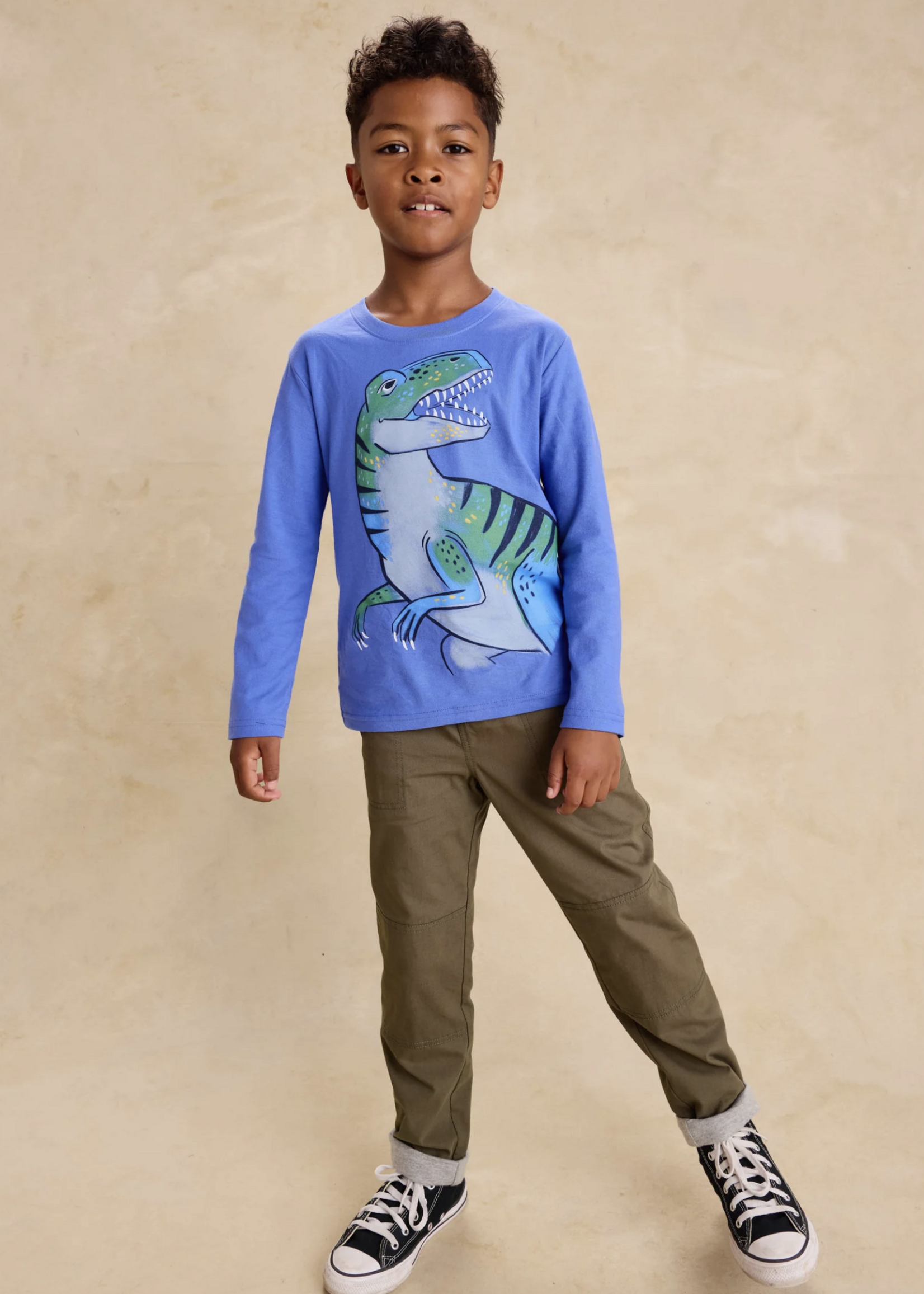 Tea Collection MEGALOSAURUS GRAPHIC TEE MORNING GLORY