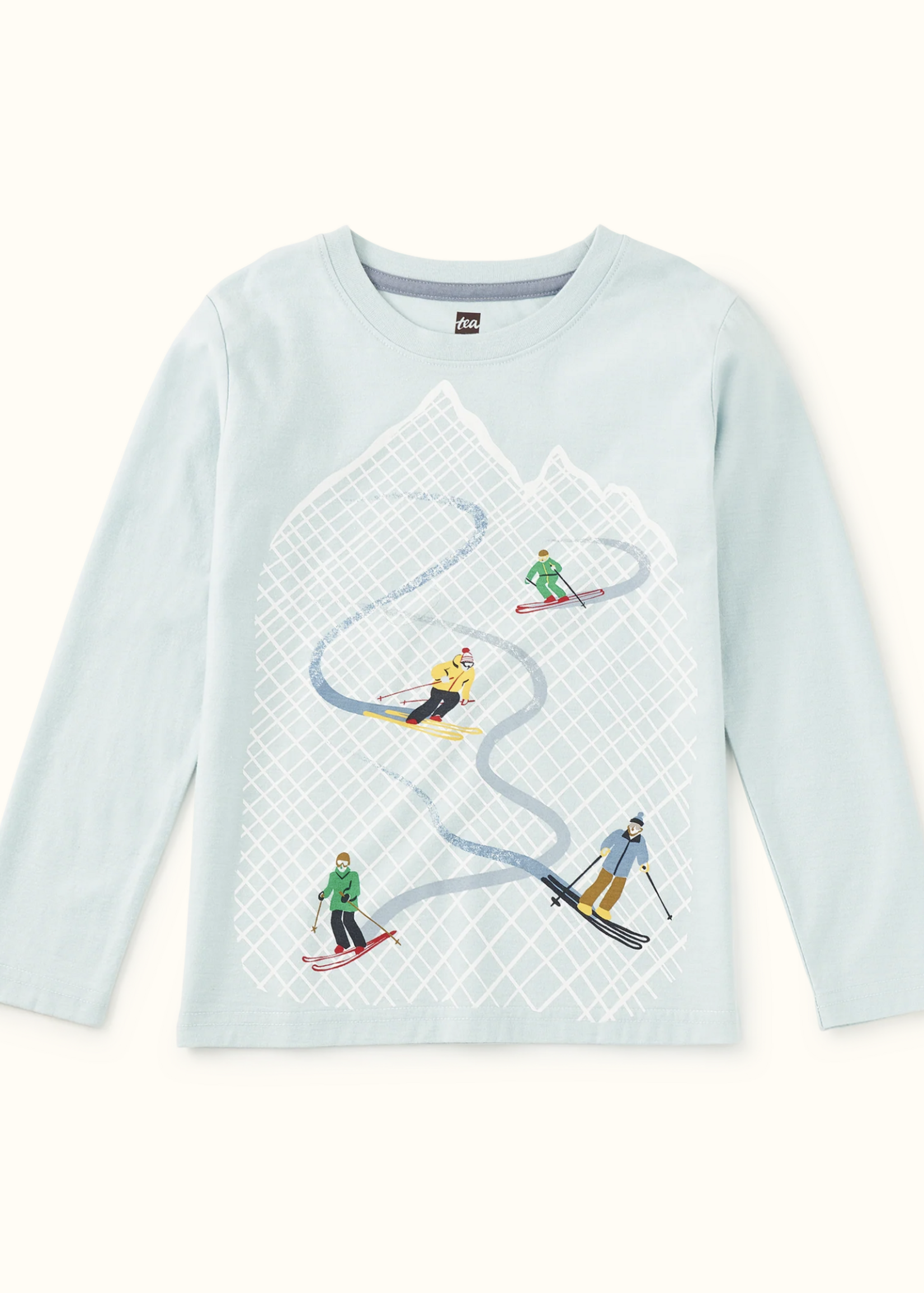 Tea Collection DOWNHILL RUN GRAPHIC TEE STERLING BLUE