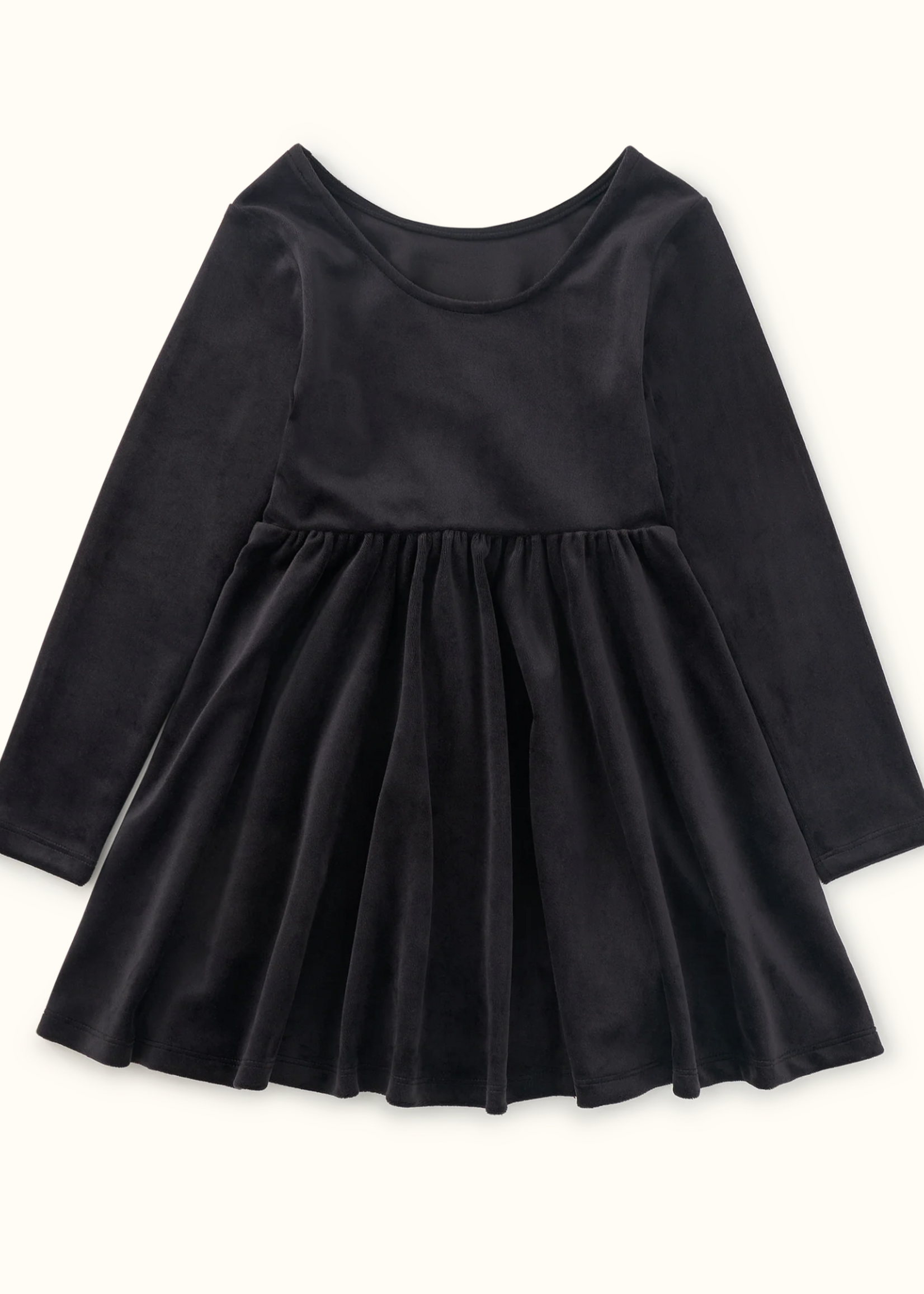 Tea Collection VELOUR BALLET DRESS JET BLACK