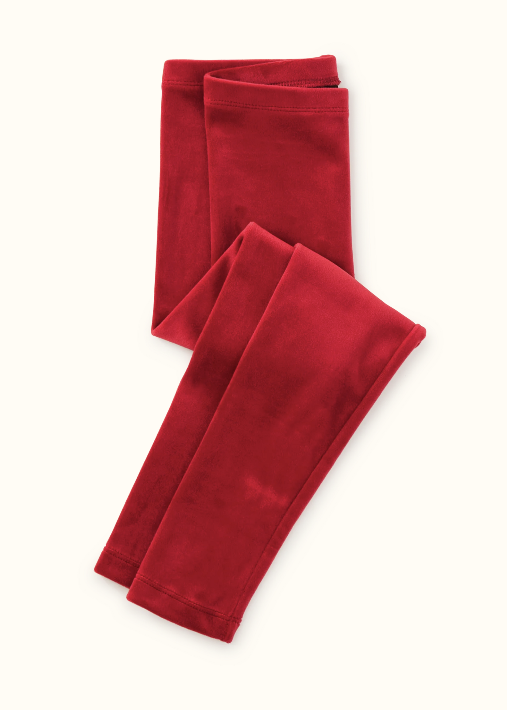 Tea Collection VELOUR LEGGINGS RED WAGON