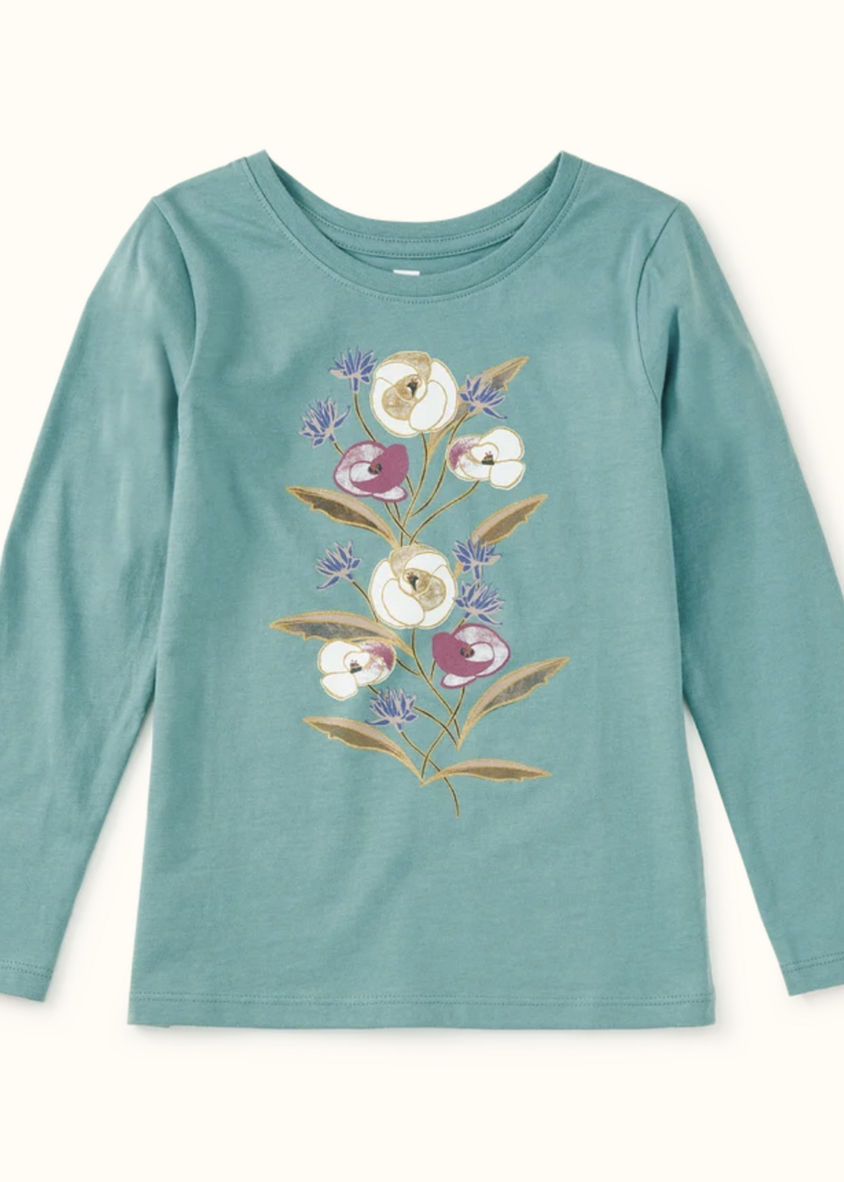 Tea Collection GILDED ROSE GRAPHIC TEE MARSH
