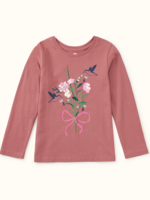 Tea Collection WILDFLOWER BOUQUET GRAPHIC TEE ORCHID MAUVE