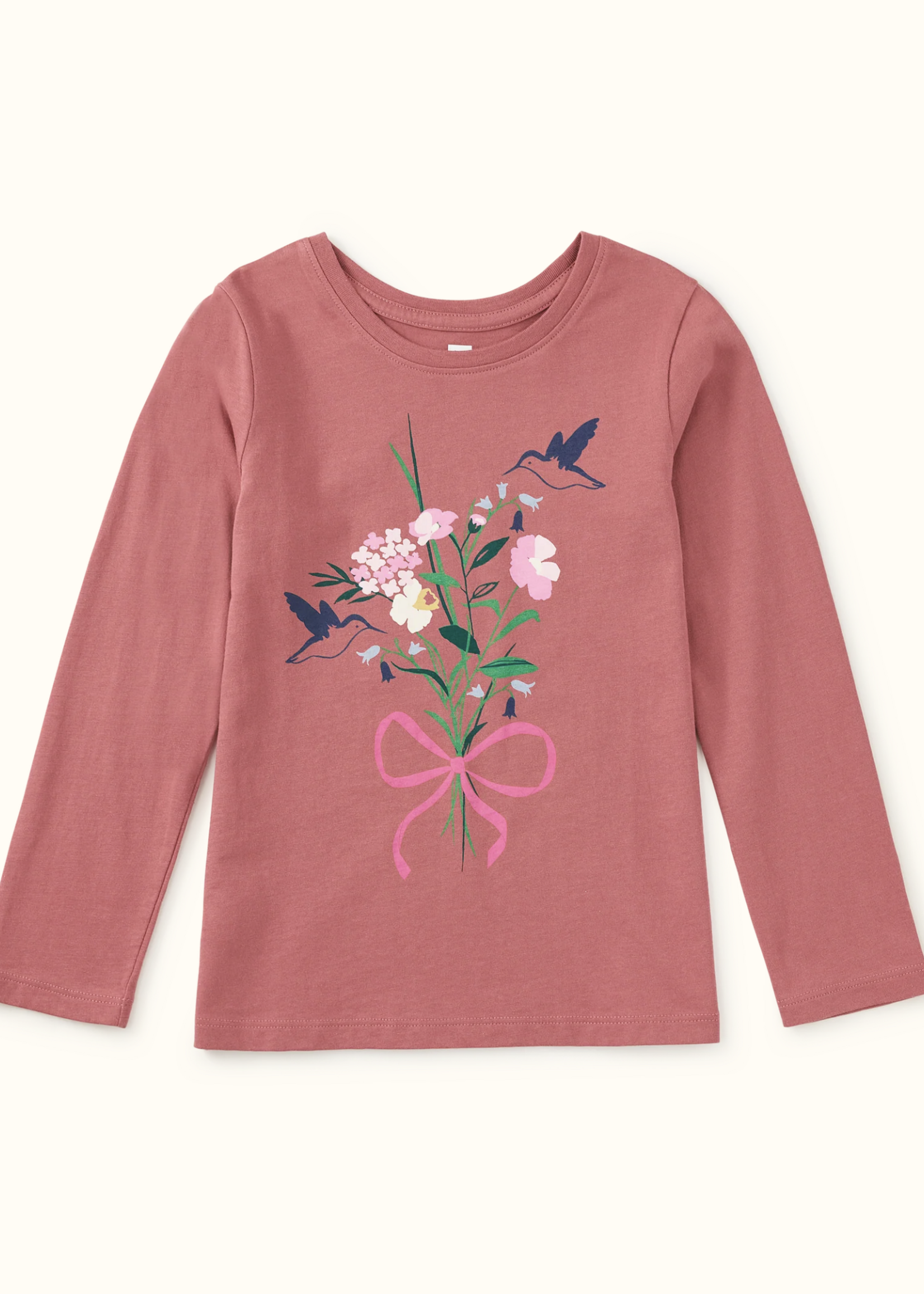 Tea Collection WILDFLOWER BOUQUET GRAPHIC TEE ORCHID MAUVE