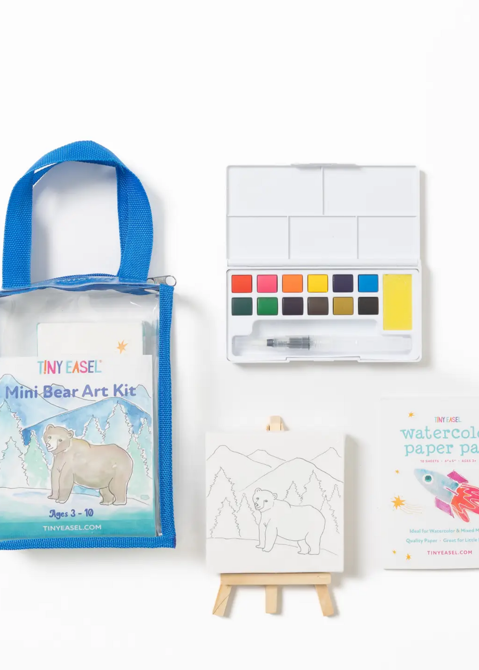 tiny easel Mini Bear Art Kit