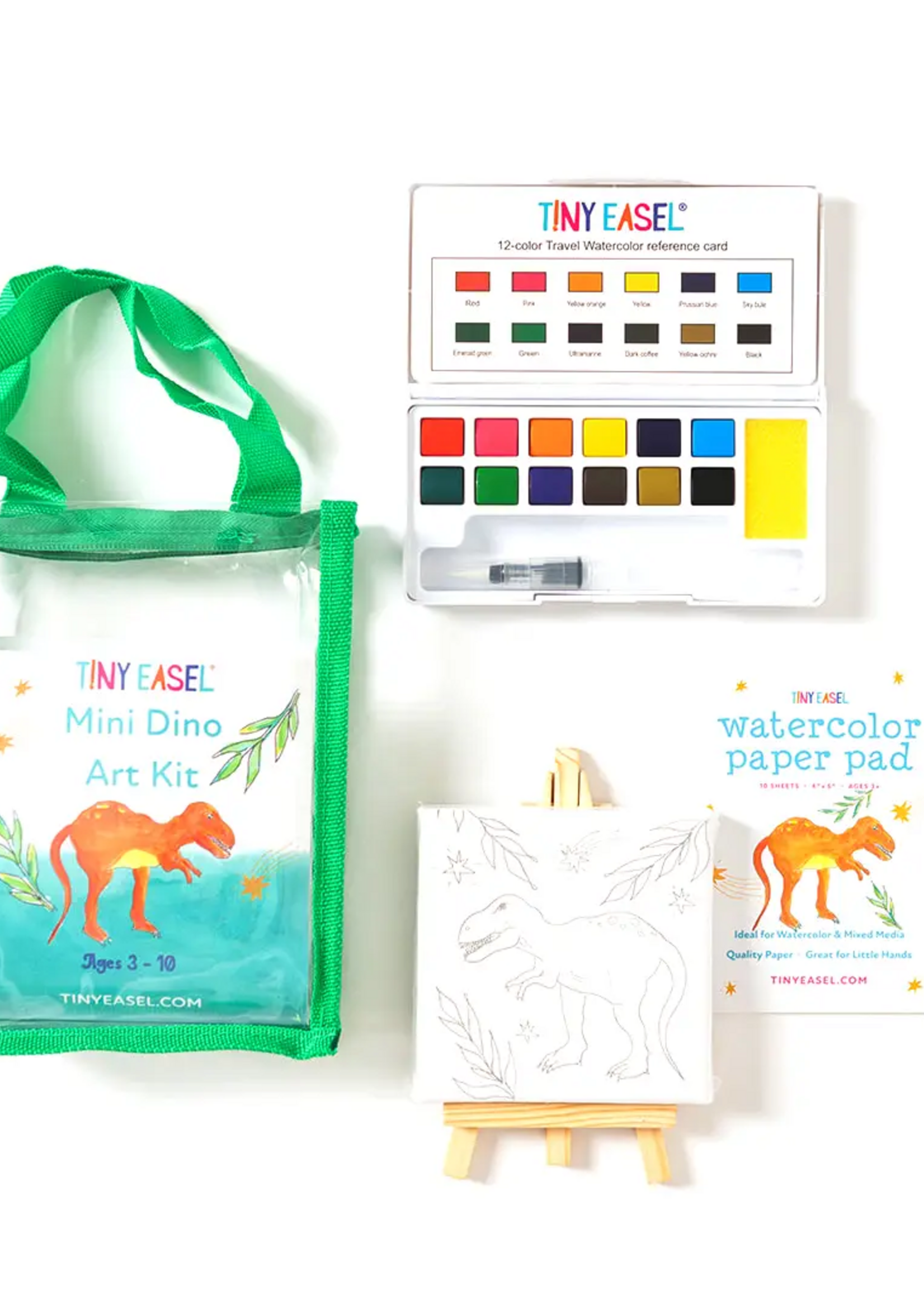 tiny easel Mini Dino Art Kit