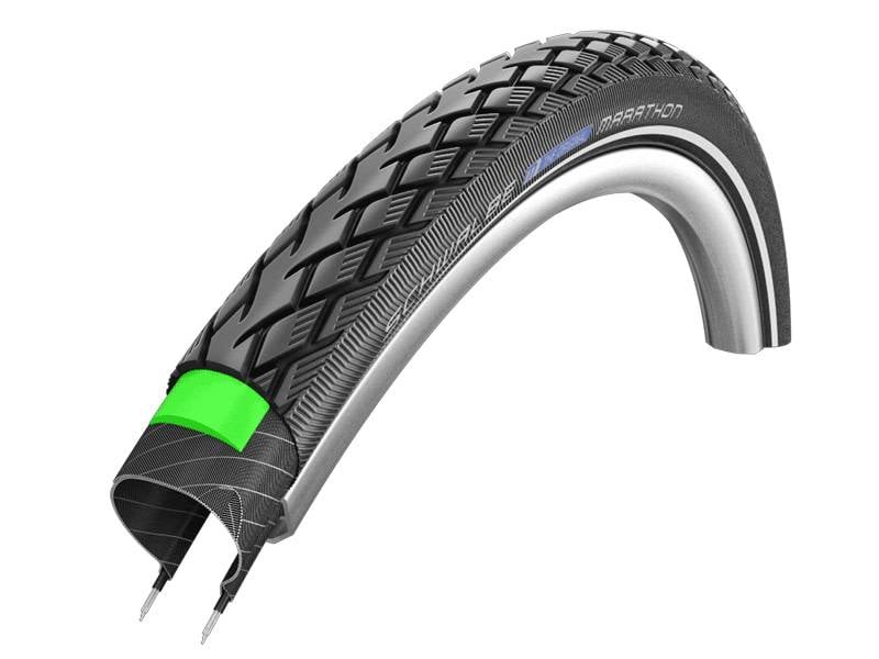 パーツ SCHWALBE THE GREEN MARATHON 28 x 1.10 Schwalbe Marathon HS420 GreenGuard Touring Bicycle Tire