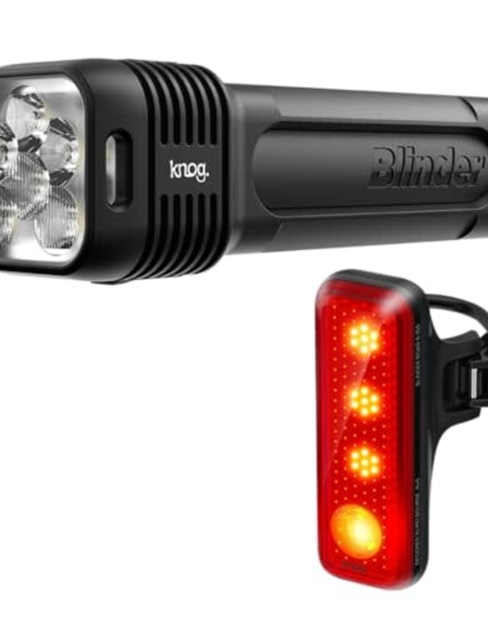 Knog Knog Blinder 1300 (front) & Blinder 150 (rear) USB Bicycle light Set