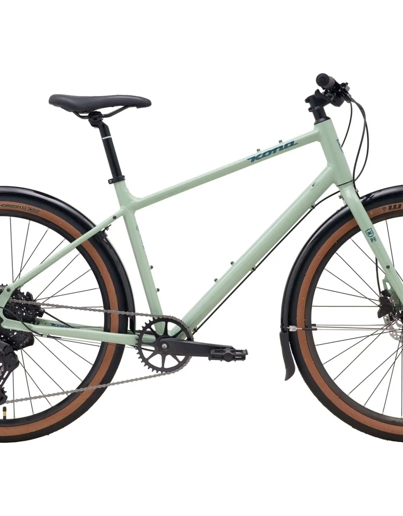 Kona Bicycles Kona Dew DL 36e (Gloss Jade) Commuter/Townie Bicycle