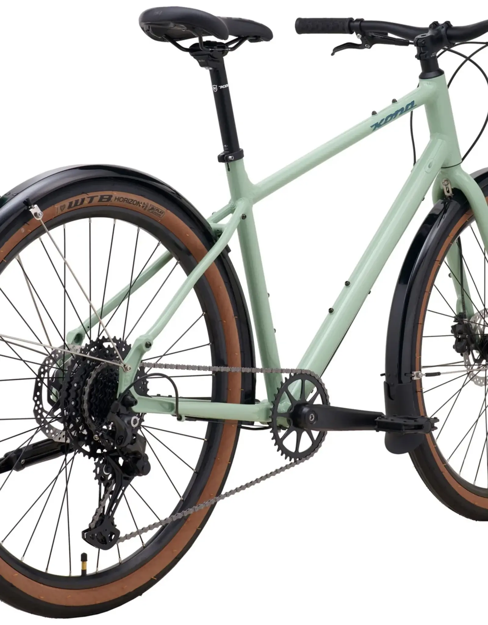 Kona Bicycles Kona Dew DL 36e (Gloss Jade) Commuter/Townie Bicycle