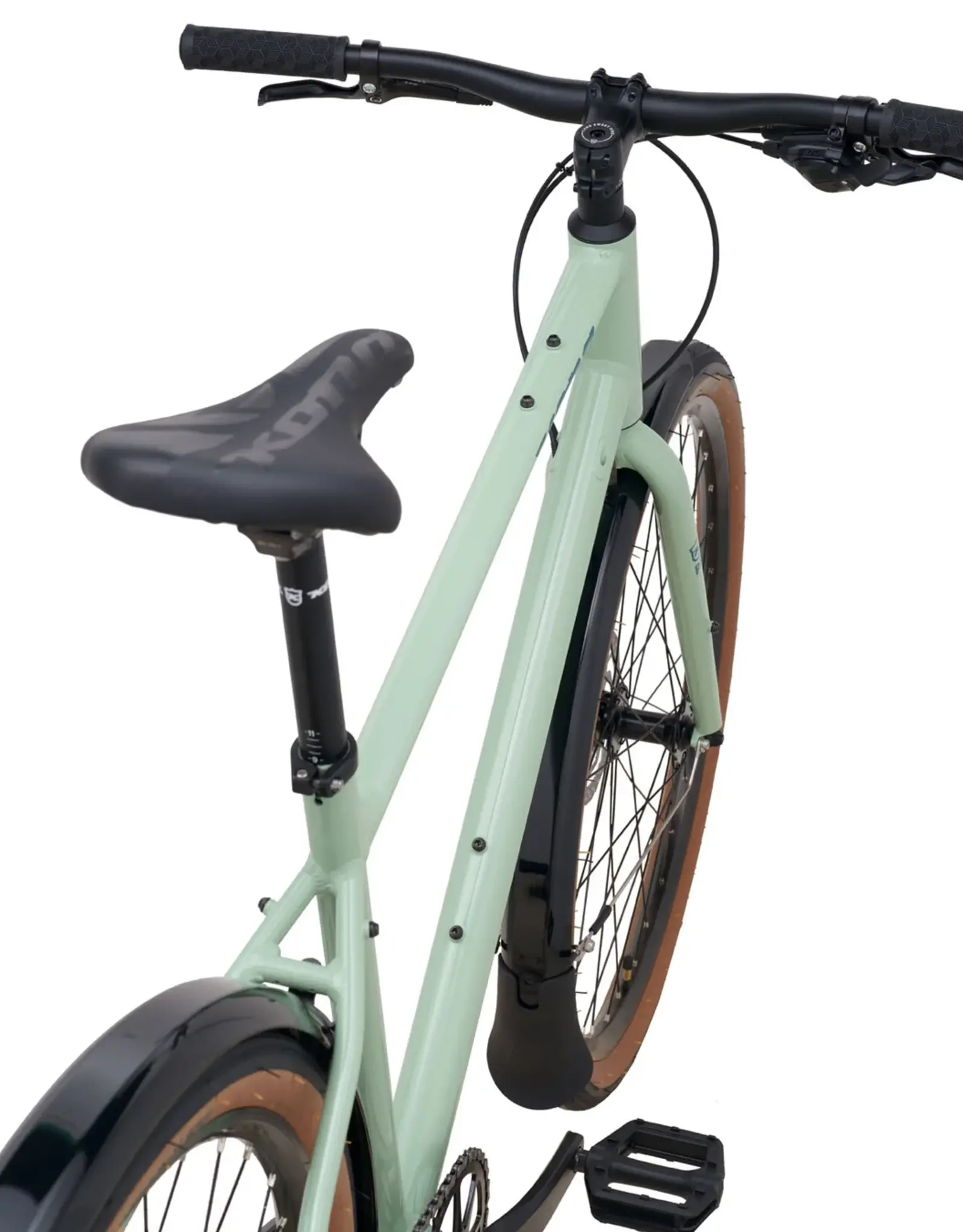Kona Bicycles Kona Dew DL 36e (Gloss Jade) Commuter/Townie Bicycle