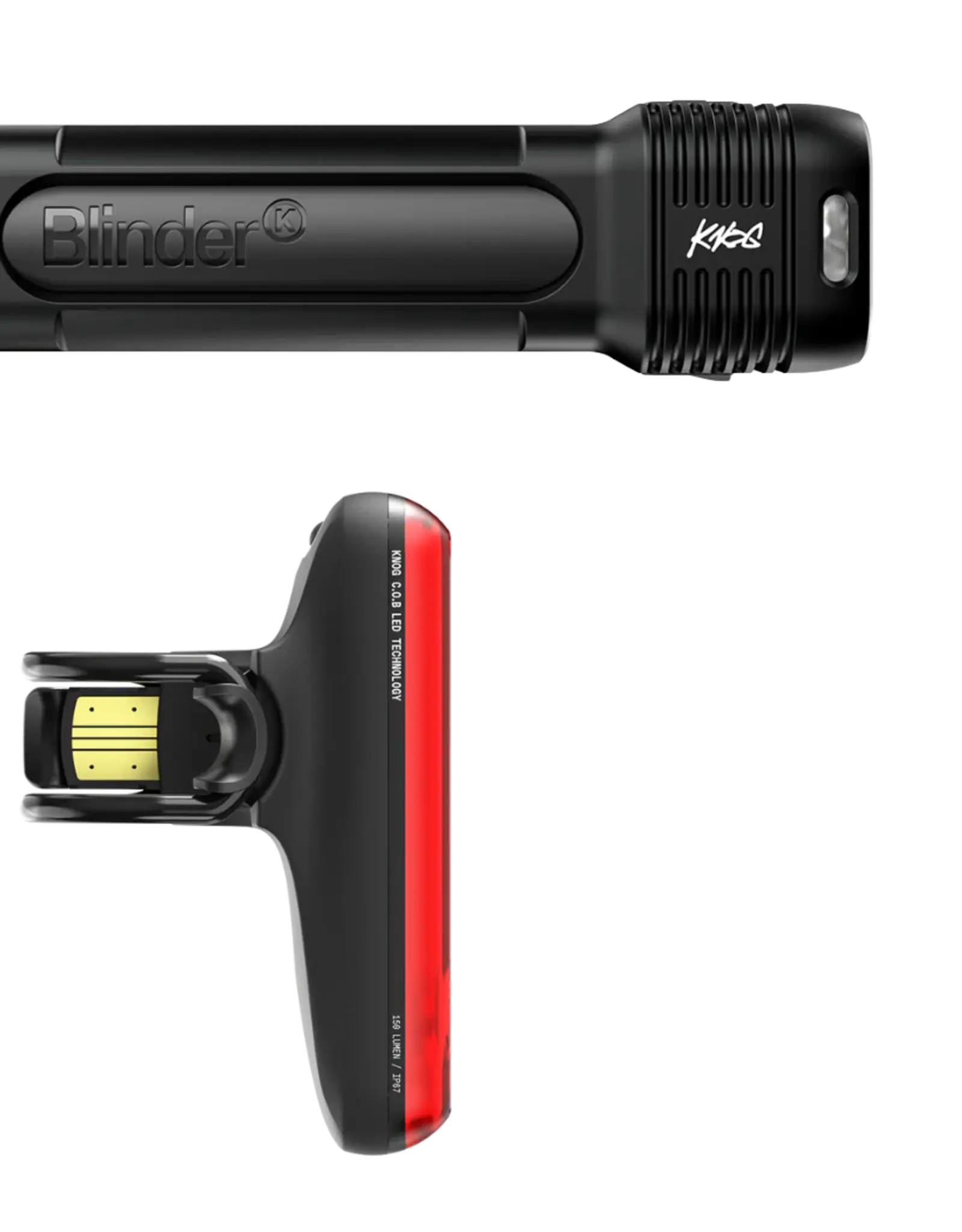 Knog Knog Blinder 1300 (front) & Blinder 150 (rear) USB Bicycle light Set