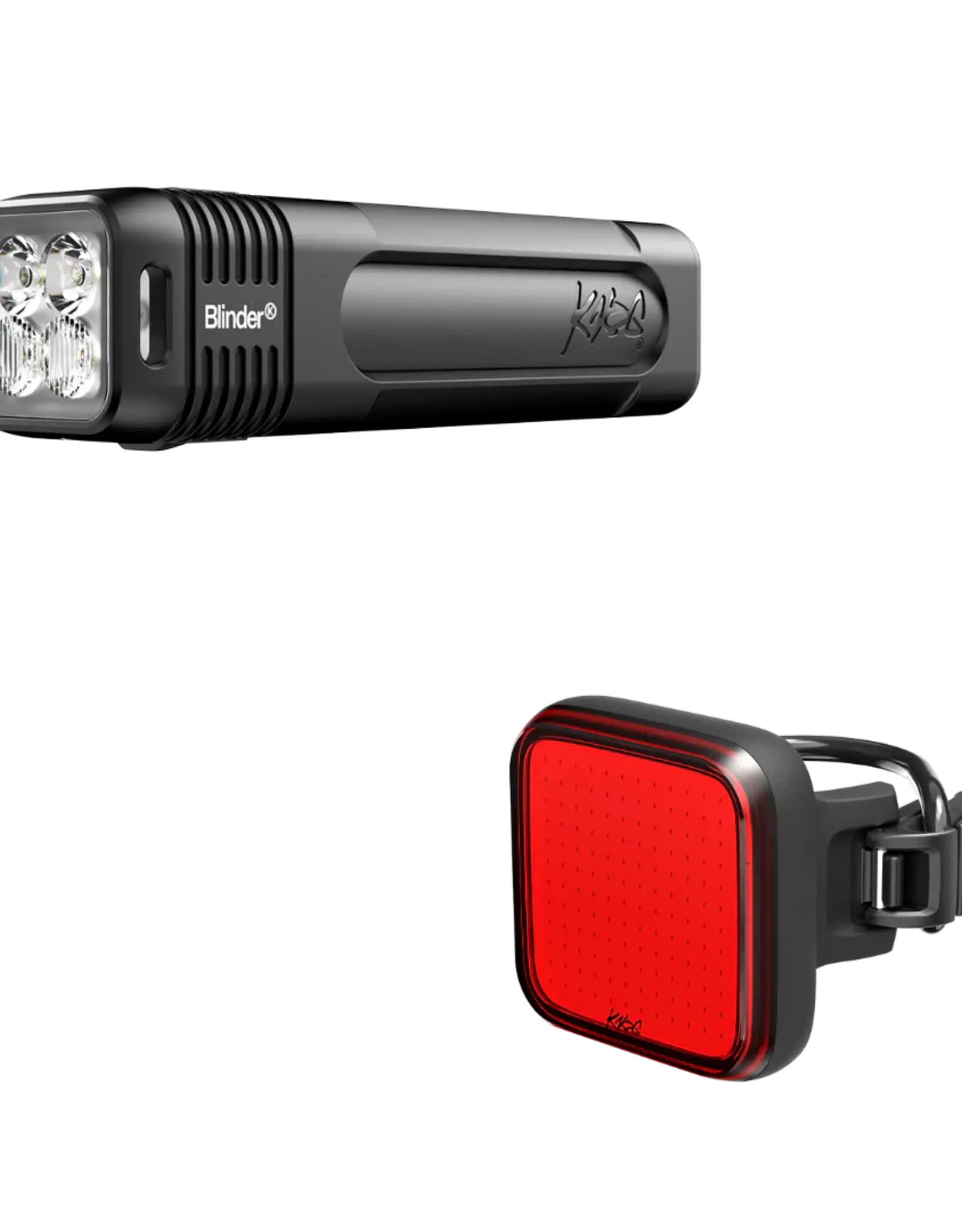 Knog Knog Blinder 900 (front) & Blinder Square (rear) USB Bicycle Light Set