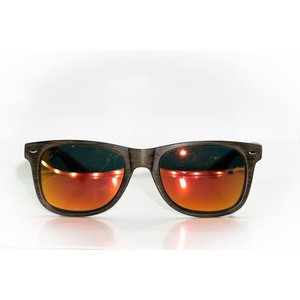 Gnarcissist Polarized Wood Grain Framed Sunglasses