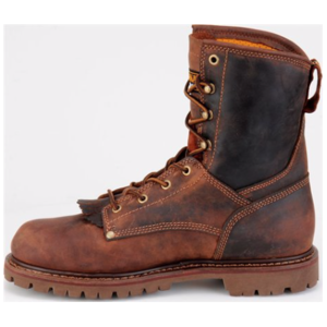 Carolina 28 Series 8" Waterproof Low-Heeled Logger Brown