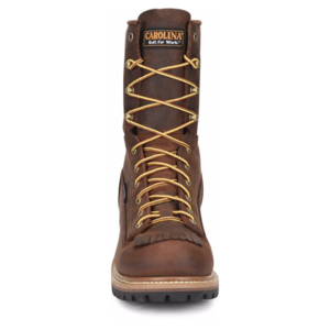 Carolina Spruce 8" Steel Toe Waterproof Logger Brown