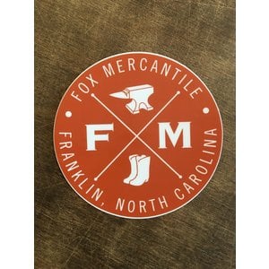 Fox Mercantile 4" Fox Mercantile Sticker