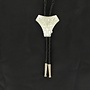 M&F Western Triangle Engraved Silver Bolo