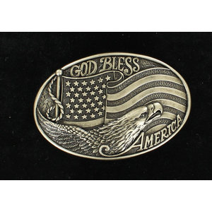 Nocona God Bless America Buckle