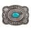 Blazin Roxx Turquoise Fanned Stone Buckle