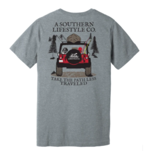 A Southern Lifestyle Co. Path Less Traveled Jeep Tee